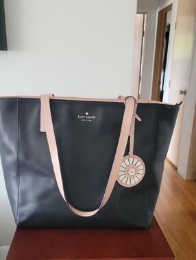 Kate Spade New York Rosa Daisy Tote, Medium, Pink/Black